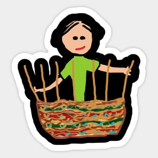 Basket Weaving Sticker